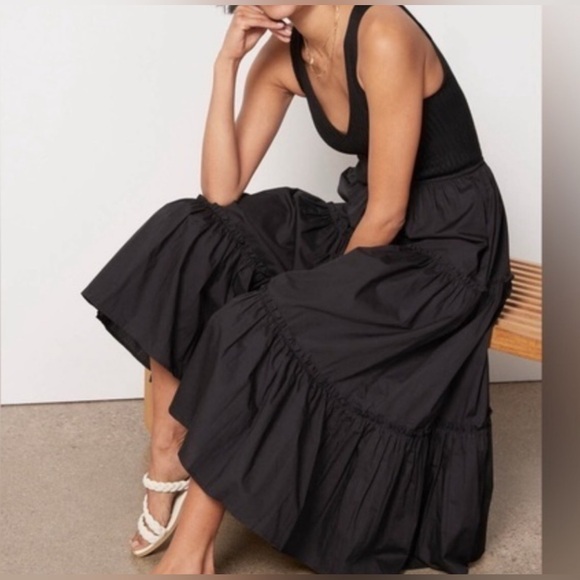 Evereve Arya Mixed Media Dress Size: Large - Picture 2 of 13